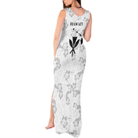 Hawaii Lei Kamehameha Tank Maxi Dress Ke'oke'o Seamless Pattern Hibiscus Flower