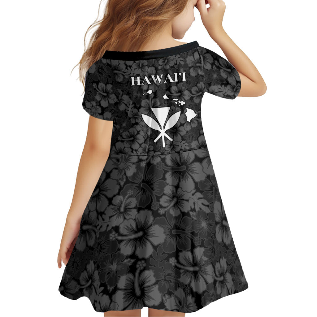 Hawaii Lei Kamehameha Family Matching Summer Maxi Dress and Hawaiian Shirt Ele'ele Seamless Pattern Hibiscus Flower