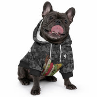 Hawaii Lei Kamehameha Pet Hoodie Ele'ele Seamless Pattern Hibiscus Flower LT9 - Polynesian Pride