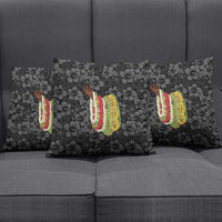 Hawaii Lei Kamehameha Pillow Cover Ele'ele Seamless Pattern Hibiscus Flower LT9 - Polynesian Pride