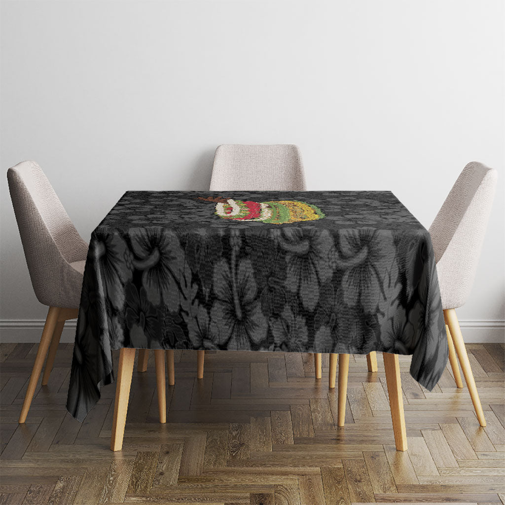 Hawaii Lei Kamehameha Tablecloth Ele'ele Seamless Pattern Hibiscus Flower