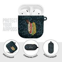 Hawaii Lei Kamehameha AirPods Case Uliuli Seamless Pattern Hibiscus Flower LT9 - Polynesian Pride