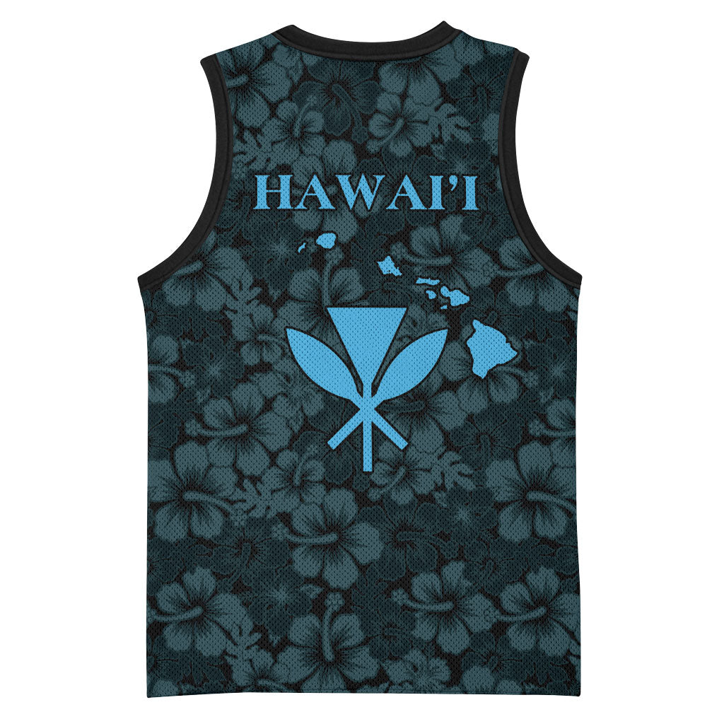 Hawaii Lei Kamehameha Basketball Jersey Uliuli Seamless Pattern Hibiscus Flower LT9 - Polynesian Pride