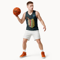 Hawaii Lei Kamehameha Basketball Jersey Uliuli Seamless Pattern Hibiscus Flower LT9 - Polynesian Pride
