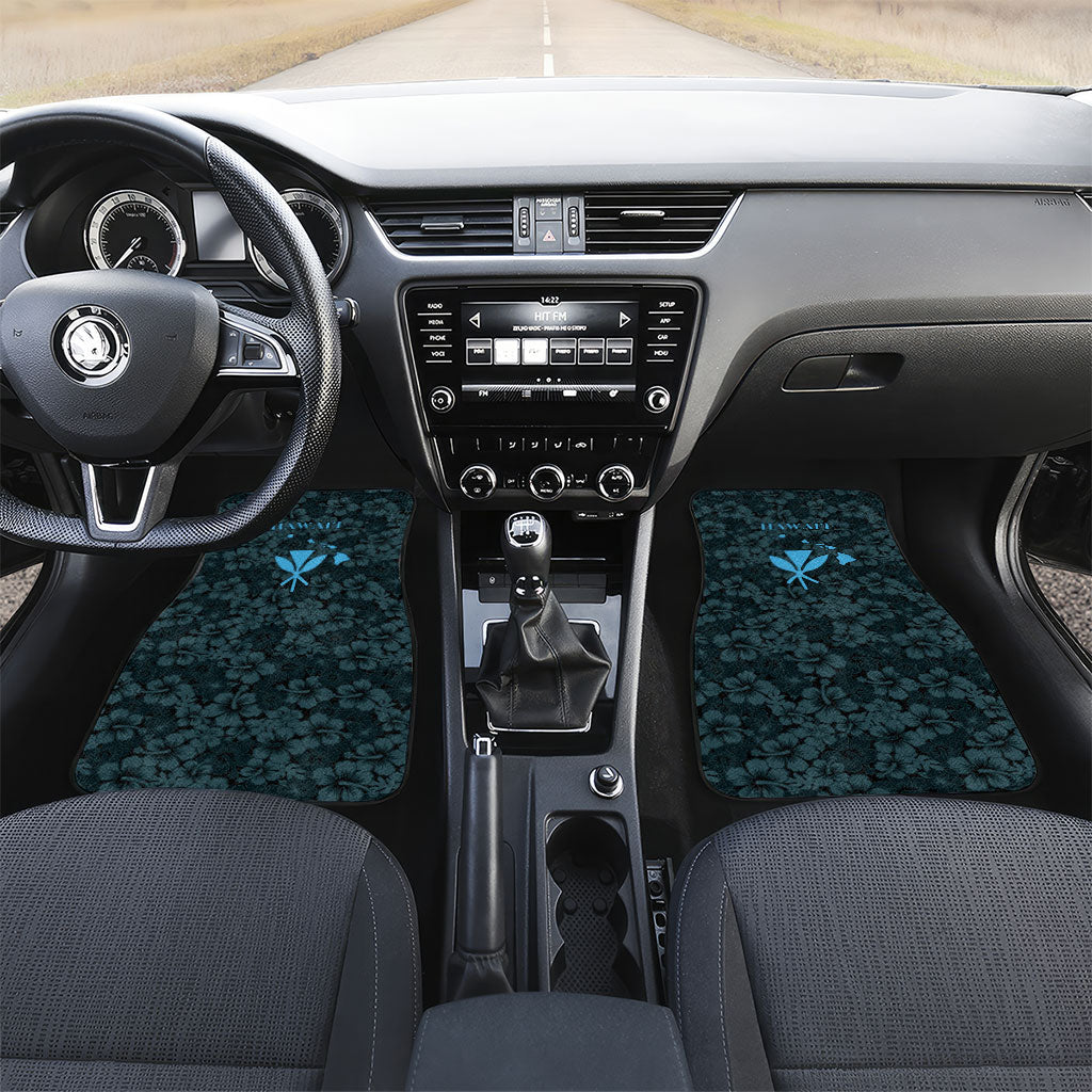 Hawaii Lei Kamehameha Car Mats Uliuli Seamless Pattern Hibiscus Flower