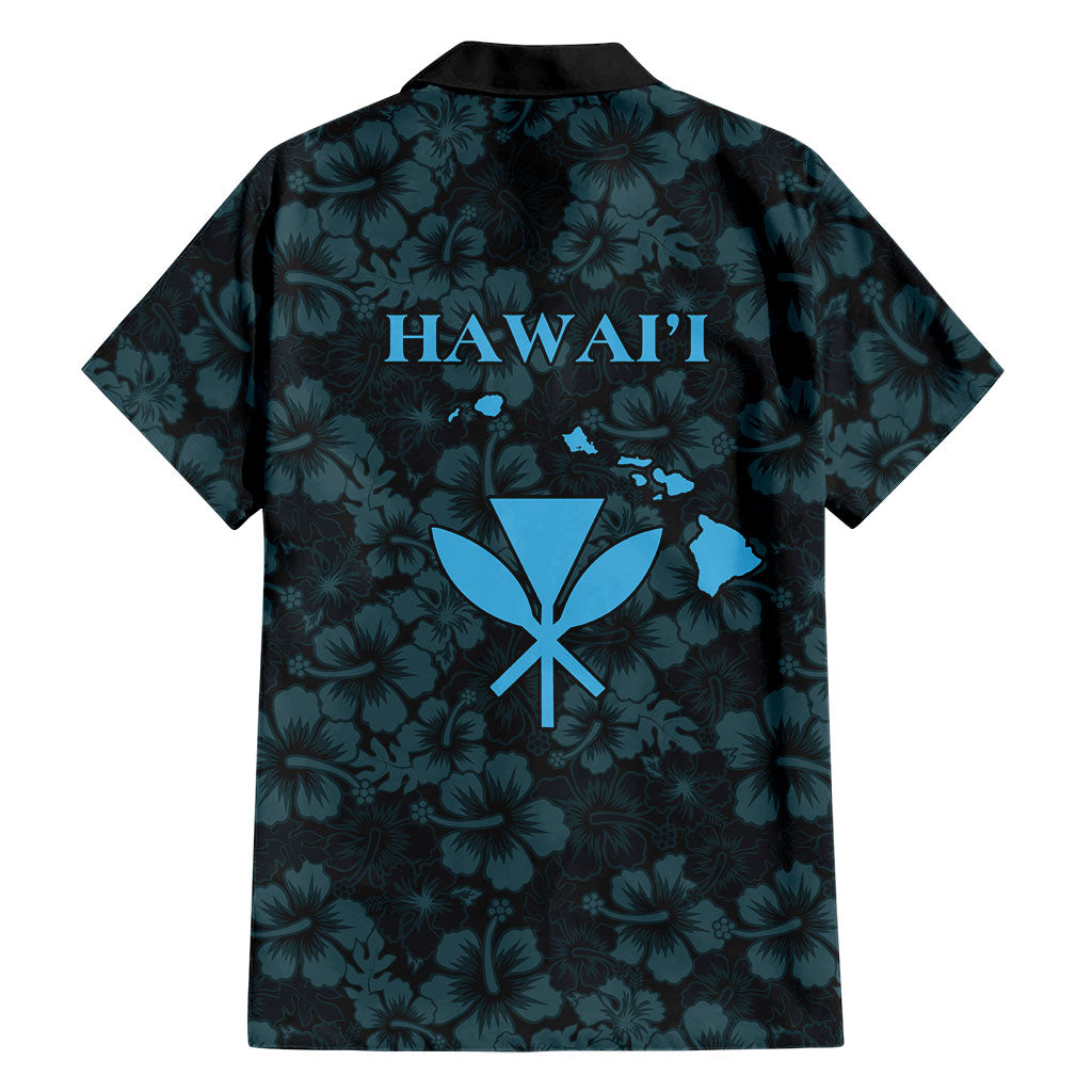 Hawaii Lei Kamehameha Family Matching Mermaid Dress and Hawaiian Shirt Uliuli Seamless Pattern Hibiscus Flower LT9 - Polynesian Pride