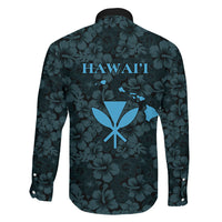 Hawaii Lei Kamehameha Family Matching Mermaid Dress and Hawaiian Shirt Uliuli Seamless Pattern Hibiscus Flower LT9 - Polynesian Pride