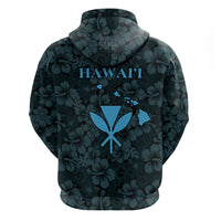 Hawaii Lei Kamehameha Hoodie Uliuli Seamless Pattern Hibiscus Flower