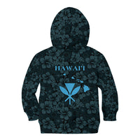 Hawaii Lei Kamehameha Kid Hoodie Uliuli Seamless Pattern Hibiscus Flower
