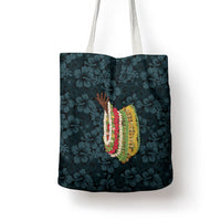 Hawaii Lei Kamehameha Tote Bag Uliuli Seamless Pattern Hibiscus Flower