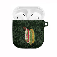 Hawaii Lei Kamehameha AirPods Case Oma'oma'o Seamless Pattern Hibiscus Flower