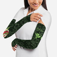 Hawaii Lei Kamehameha Arm Sleeves Oma'oma'o Seamless Pattern Hibiscus Flower