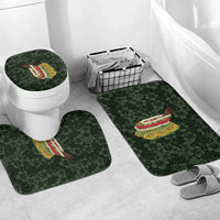 Hawaii Lei Kamehameha Bathroom Set Oma'oma'o Seamless Pattern Hibiscus Flower