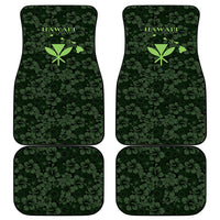 Hawaii Lei Kamehameha Car Mats Oma'oma'o Seamless Pattern Hibiscus Flower LT9 - Polynesian Pride