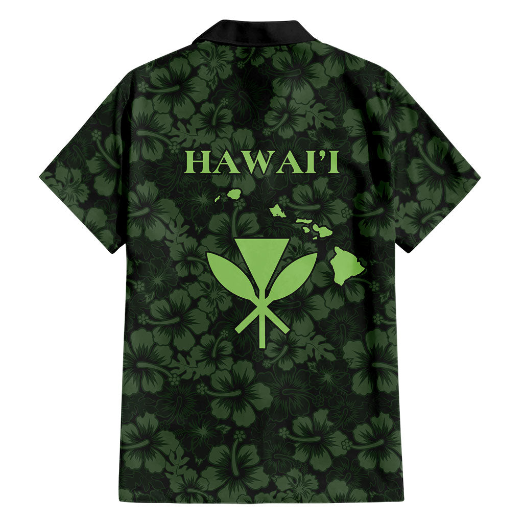 Hawaii Lei Kamehameha Family Matching Summer Maxi Dress and Hawaiian Shirt Oma'oma'o Seamless Pattern Hibiscus Flower LT9 - Polynesian Pride
