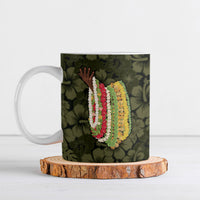 Hawaii Lei Kamehameha Ceramic Mug Melemele Seamless Pattern Hibiscus Flower