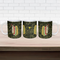 Hawaii Lei Kamehameha Ceramic Mug Melemele Seamless Pattern Hibiscus Flower