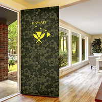Hawaii Lei Kamehameha Door Cover Melemele Seamless Pattern Hibiscus Flower LT9 - Polynesian Pride