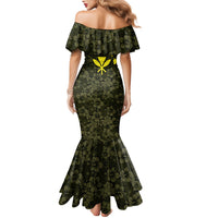 Hawaii Lei Kamehameha Family Matching Mermaid Dress and Hawaiian Shirt Melemele Seamless Pattern Hibiscus Flower LT9 - Polynesian Pride