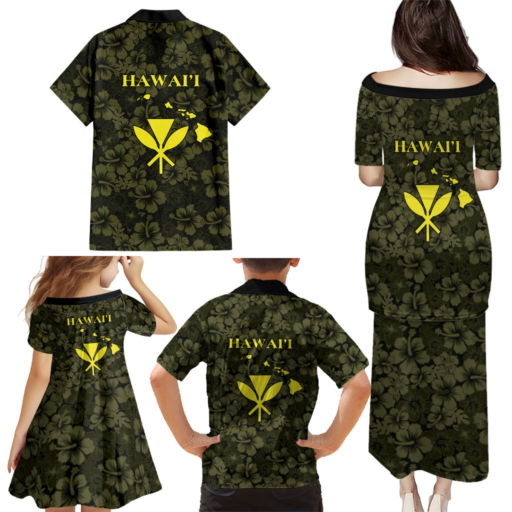 Hawaii Lei Kamehameha Family Matching Puletasi and Hawaiian Shirt Melemele Seamless Pattern Hibiscus Flower LT9 - Polynesian Pride