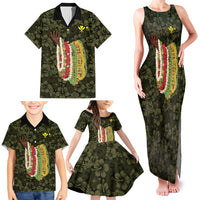 Hawaii Lei Kamehameha Family Matching Tank Maxi Dress and Hawaiian Shirt Melemele Seamless Pattern Hibiscus Flower LT9 - Polynesian Pride