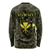 Hawaii Lei Kamehameha Long Sleeve Shirt Melemele Seamless Pattern Hibiscus Flower