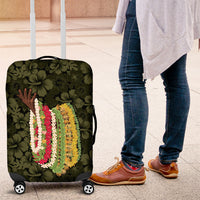Hawaii Lei Kamehameha Luggage Cover Melemele Seamless Pattern Hibiscus Flower