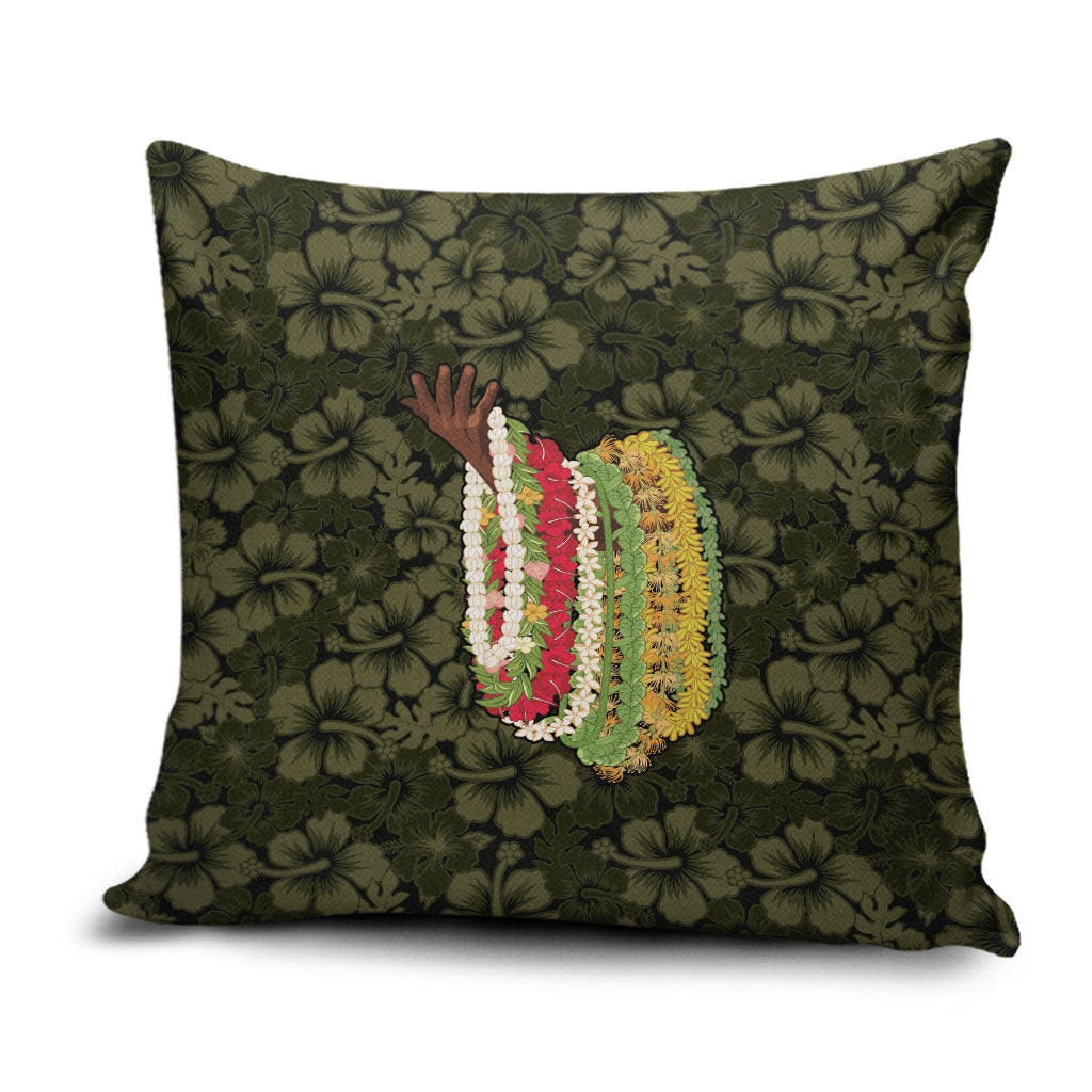 Hawaii Lei Kamehameha Pillow Cover Melemele Seamless Pattern Hibiscus Flower