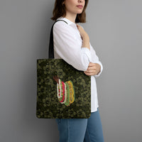 Hawaii Lei Kamehameha Tote Bag Melemele Seamless Pattern Hibiscus Flower