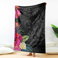 Hafa Adai Guam Blanket Tropical Flowers Colorful Vibes