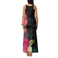 Hafa Adai Guam Family Matching Tank Maxi Dress and Hawaiian Shirt Tropical Flowers Colorful Vibes