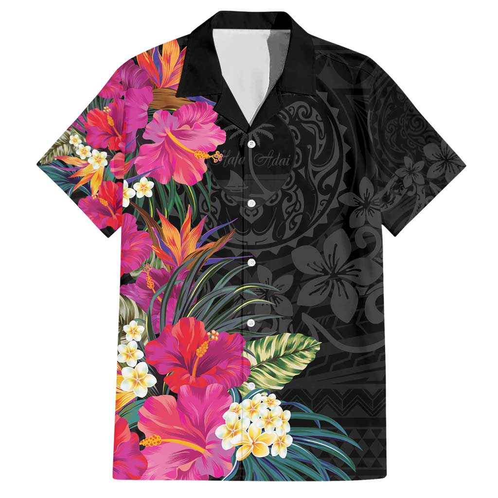 Hafa Adai Guam Hawaiian Shirt Tropical Flowers Colorful Vibes