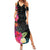 Hafa Adai Guam Summer Maxi Dress Tropical Flowers Colorful Vibes