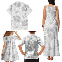 Samoa Lotu Tamaiti Family Matching Tank Maxi Dress and Hawaiian Shirt White Sun Day Beauty Hibiscus Ver01