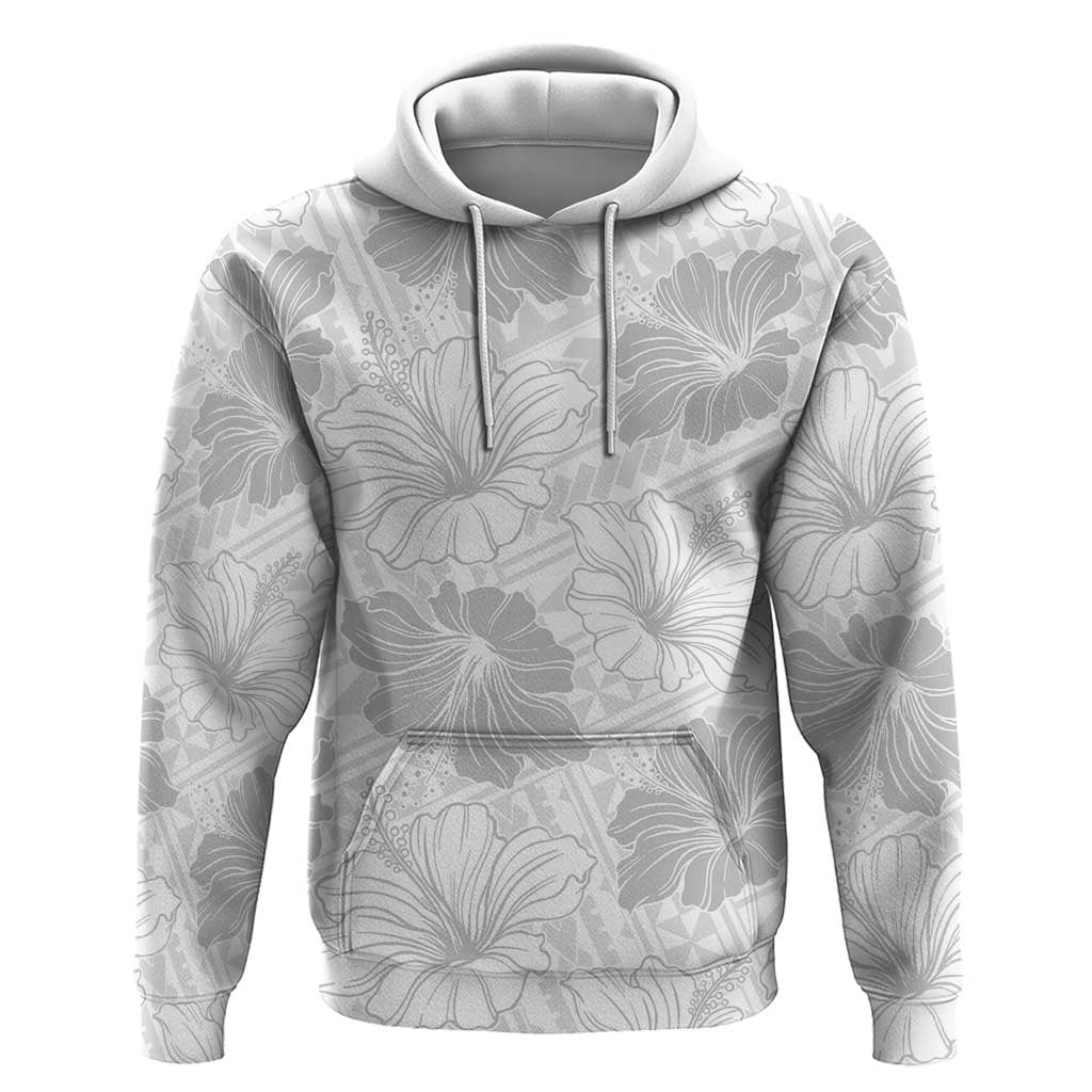 Samoa Lotu Tamaiti Hoodie White Sun Day Beauty Hibiscus Ver01