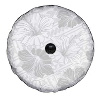 Samoa Lotu Tamaiti Spare Tire Cover White Sun Day Beauty Hibiscus Ver01
