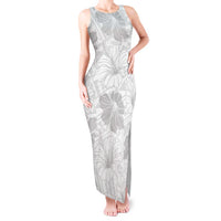 Samoa Lotu Tamaiti Tank Maxi Dress White Sun Day Beauty Hibiscus Ver01