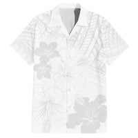 Samoa Lotu Tamaiti Family Matching Summer Maxi Dress and Hawaiian Shirt White Sun Day Beauty Hibiscus Ver02