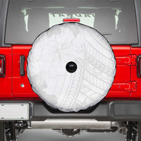 Samoa Lotu Tamaiti Spare Tire Cover White Sun Day Beauty Hibiscus Ver02