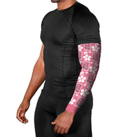 Give Cancer The Boot Pink Cowgirl Arm Sleeves Western Aloha Hibiscus Paniolo Heritage Floral LT9 - Polynesian Pride