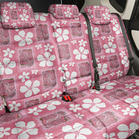 Give Cancer The Boot Pink Cowgirl Back Car Seat Cover Western Aloha Hibiscus Paniolo Heritage Floral LT9 - Polynesian Pride