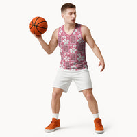 Give Cancer The Boot Pink Cowgirl Basketball Jersey Western Aloha Hibiscus Paniolo Heritage Floral LT9 - Polynesian Pride