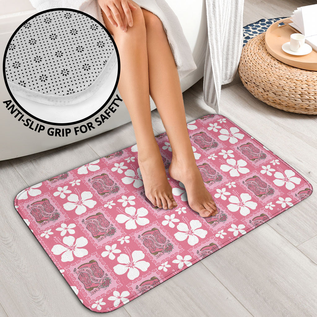 Give Cancer The Boot Pink Cowgirl Bathroom Set Western Aloha Hibiscus Paniolo Heritage Floral LT9 - Polynesian Pride