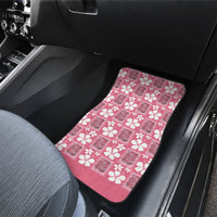 Give Cancer The Boot Pink Cowgirl Car Mats Western Aloha Hibiscus Paniolo Heritage Floral LT9 - Polynesian Pride