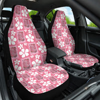 Give Cancer The Boot Pink Cowgirl Car Seat Cover Western Aloha Hibiscus Paniolo Heritage Floral LT9 One Size Pink - Polynesian Pride