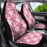 Give Cancer The Boot Pink Cowgirl Car Seat Cover Western Aloha Hibiscus Paniolo Heritage Floral LT9 - Polynesian Pride