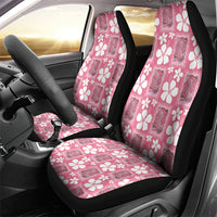 Give Cancer The Boot Pink Cowgirl Car Seat Cover Western Aloha Hibiscus Paniolo Heritage Floral LT9 - Polynesian Pride