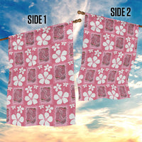 Give Cancer The Boot Pink Cowgirl Garden Flag Western Aloha Hibiscus Paniolo Heritage Floral LT9 - Polynesian Pride
