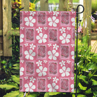 Give Cancer The Boot Pink Cowgirl Garden Flag Western Aloha Hibiscus Paniolo Heritage Floral LT9 Garden Flag Pink - Polynesian Pride