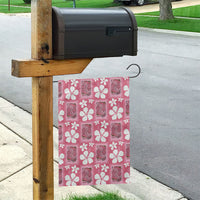 Give Cancer The Boot Pink Cowgirl Garden Flag Western Aloha Hibiscus Paniolo Heritage Floral LT9 - Polynesian Pride